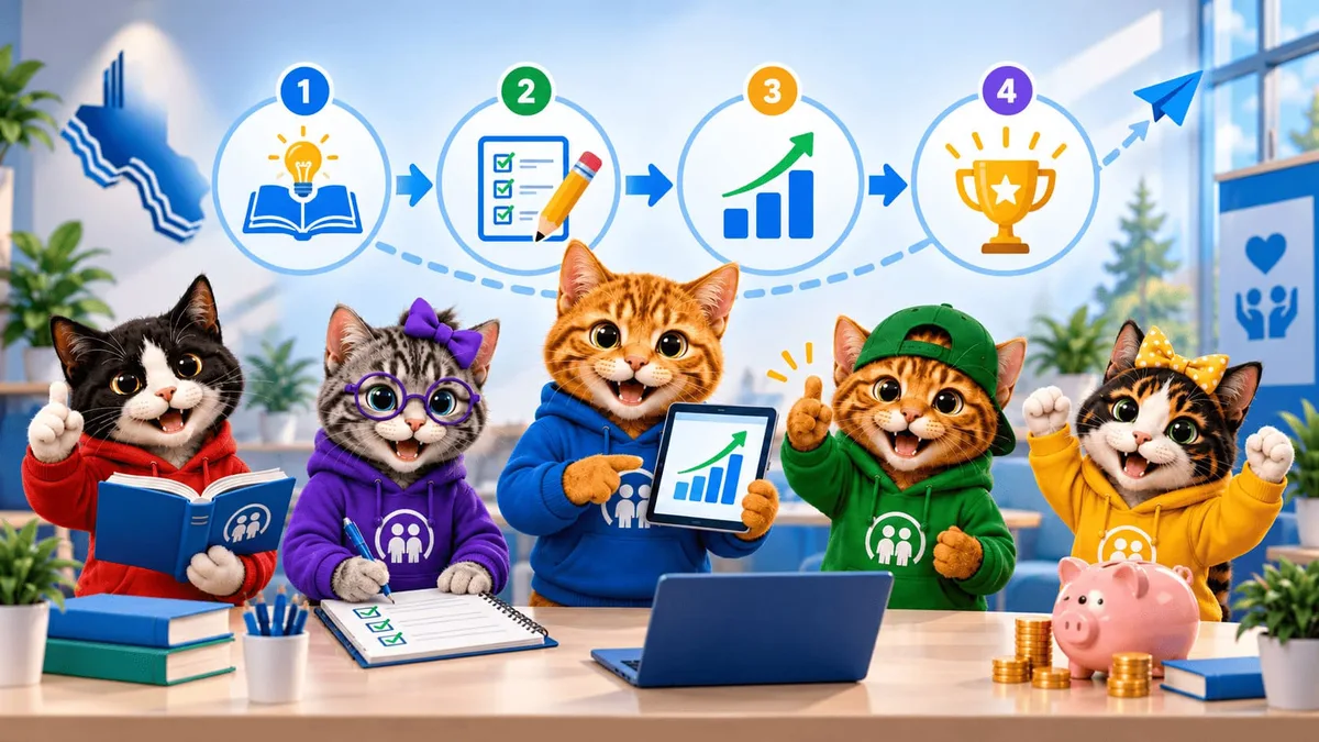 Modelo educativo aprende, practica, mide y mejora