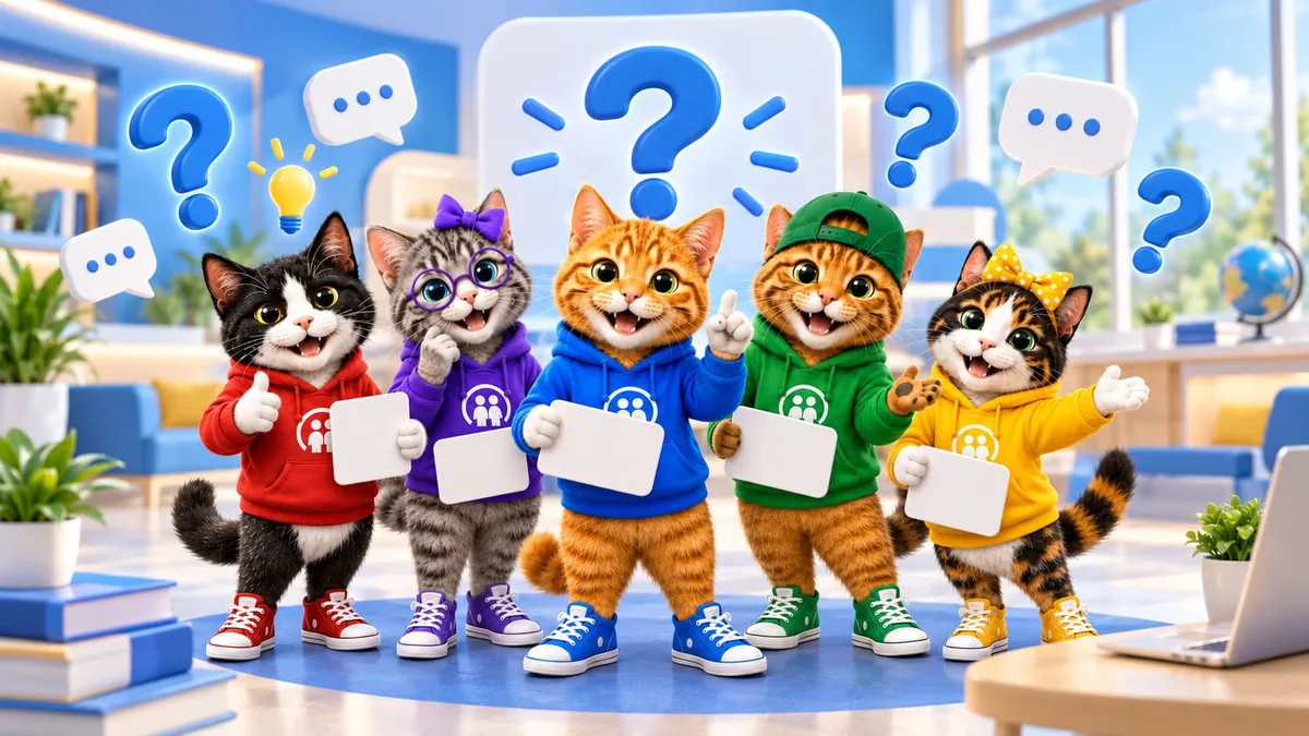 Gatitos Cooperativistas respondiendo preguntas