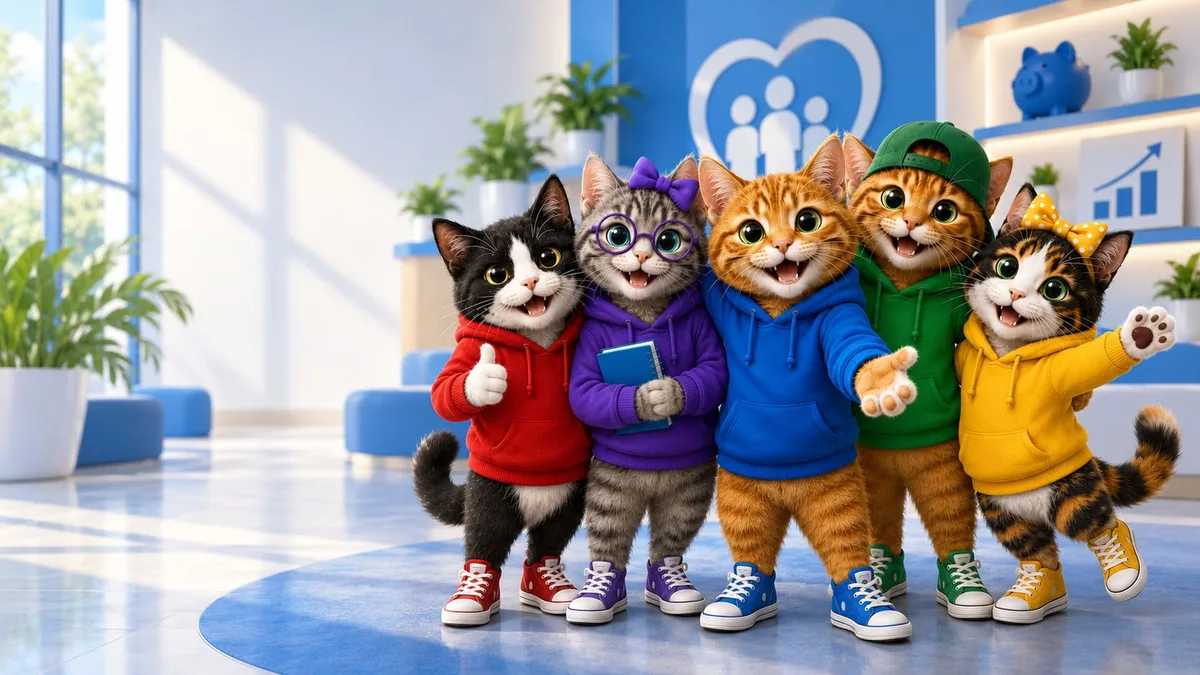 Los cinco Gatitos Cooperativistas
